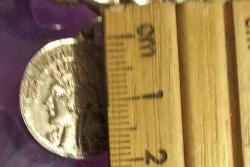 BROOCH Vintage French-Bar with 3 Charms on French 1Fleur de lys 1 medallion head on 1 hand bag