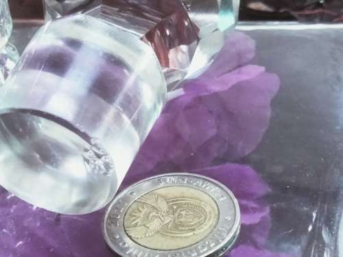 DECANTER VTG Lead Crystal +BRANDY label Silver Plated maker IANTHE-England - ALL for 1 BID
