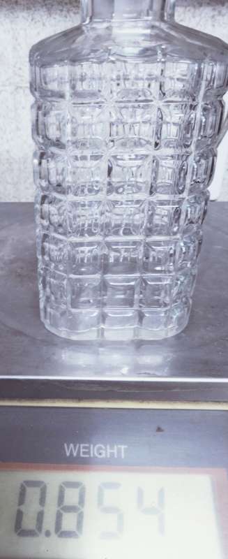 DECANTER VTG Lead Crystal +BRANDY label Silver Plated maker IANTHE-England - ALL for 1 BID