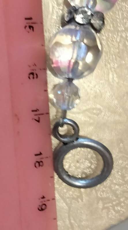 Bracelet - Rhinestones  Faceted Crystals cut glass spacer rondel sparkling refraction of light great