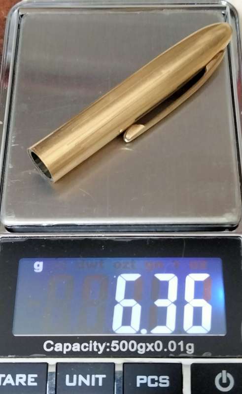 Pencil  - Propelling Schaeffer - Clearly stamped GOLD CONE CAP 1/10 14KGold Filled