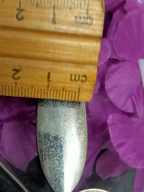 Butter knife - Enameled Association Crest- *For Hearth and Home*
