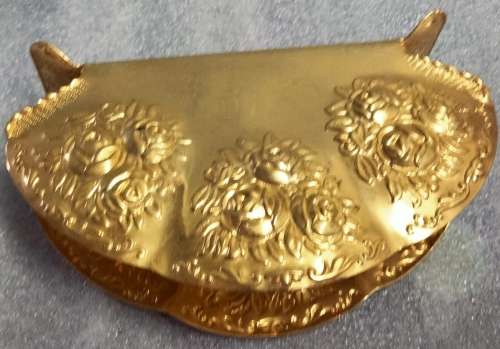 SERVIETTE holder - Gold plate Embossed ROSES to Compliment your Old Country Rose (Porcelain)