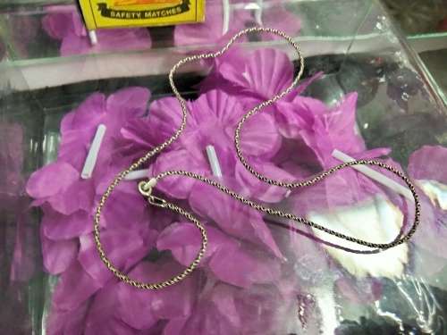 Choker - 925 stamped on ring SILVER CHAIN - + Small Heart - LOOK At My BUY NOW - NO WAITING