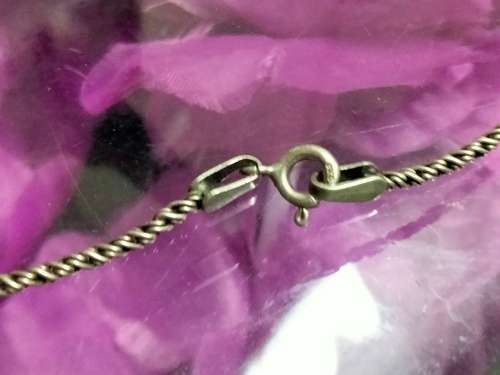 Choker - 925 stamped on ring SILVER CHAIN - + Small Heart - LOOK At My BUY NOW - NO WAITING