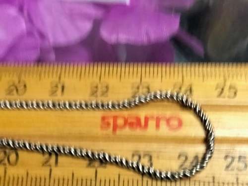 Choker - 925 stamped on ring SILVER CHAIN - + Small Heart - LOOK At My BUY NOW - NO WAITING