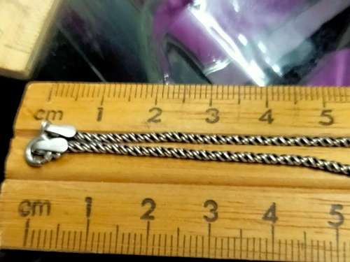 Choker - 925 stamped on ring SILVER CHAIN - + Small Heart - LOOK At My BUY NOW - NO WAITING
