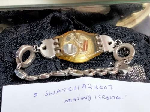 1 SWATCH AG 2007 Swarovski Crystals+1QUARTZ Pre-owned NotTestedLOOK At My BUY NOW NO WAITING