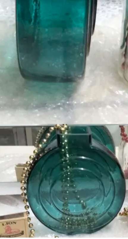 Vases - Glass 1 Sun style Teal textured Spiral swirl design Look at my Buy Now listings No Waiting