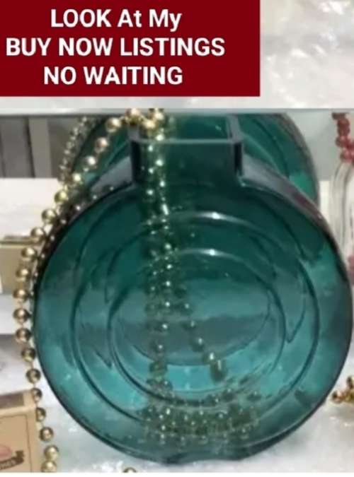 Vases - Glass 1 Sun style Teal textured Spiral swirl design Look at my Buy Now listings No Waiting