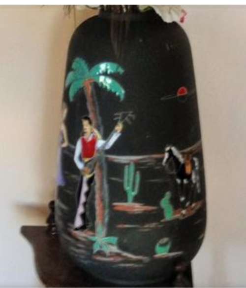 KETO- KERAMIK- Statement Vase -15 Mexico- 1950,s- hand made Germany