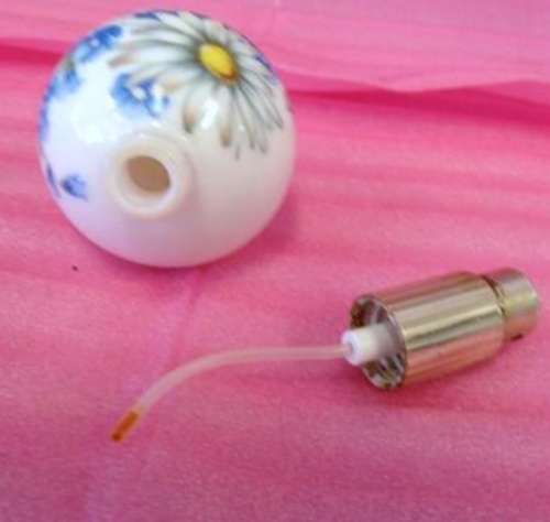 Perfume Bottle - !!!RARE!! Milk Glass *ILONA West Germany*empty*