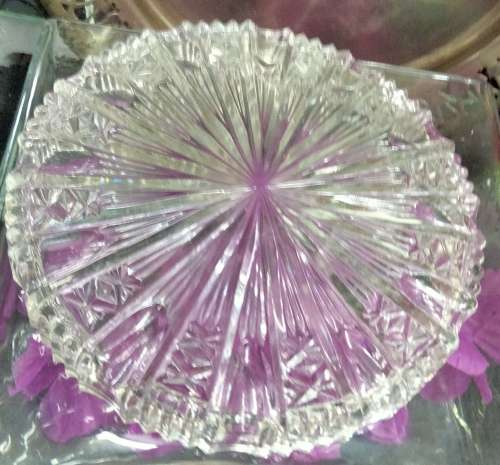 3 Perfume Bottles+Stoppers+Daubers+1 Glass Vanity Tray Egyptian hand blown Empty