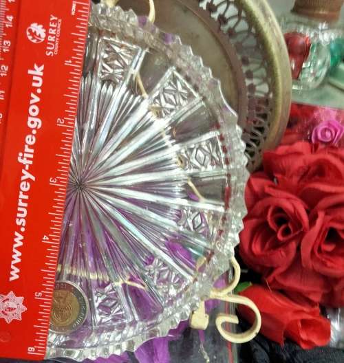 3 Perfume Bottles+Stoppers+Daubers+1 Glass Vanity Tray Egyptian hand blown Empty
