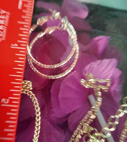 Necklace 3+Pendants 4+1Earrings Rose Gold Tone Plated Fashion Jewels LOOK At My BUY NOW - NO WAITING
