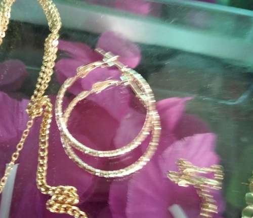 Necklace 3+Pendants 4+1Earrings Rose Gold Tone Plated Fashion Jewels LOOK At My BUY NOW - NO WAITING