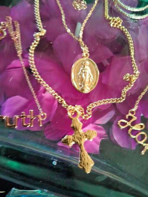 Necklace 3+Pendants 4+1Earrings Rose Gold Tone Plated Fashion Jewels LOOK At My BUY NOW - NO WAITING