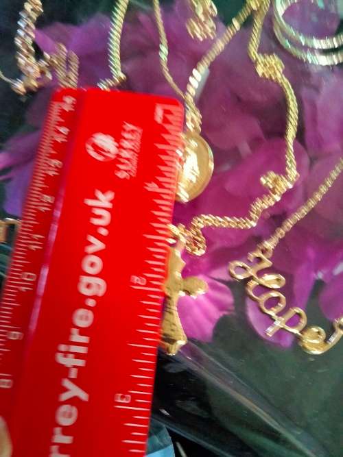 Necklace 3+Pendants 4+1Earrings Rose Gold Tone Plated Fashion Jewels LOOK At My BUY NOW - NO WAITING