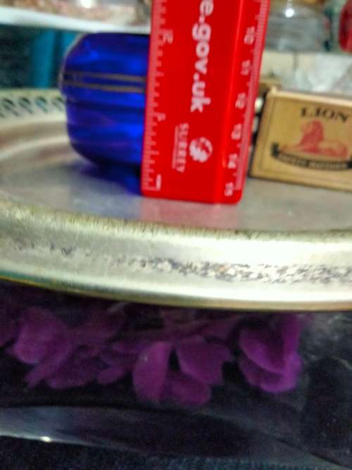 Glass Box+Lid -Vanity Dressing Table decor Powder/Trinket Bristol blueLOOK at My BUY NOW *NO WAITING