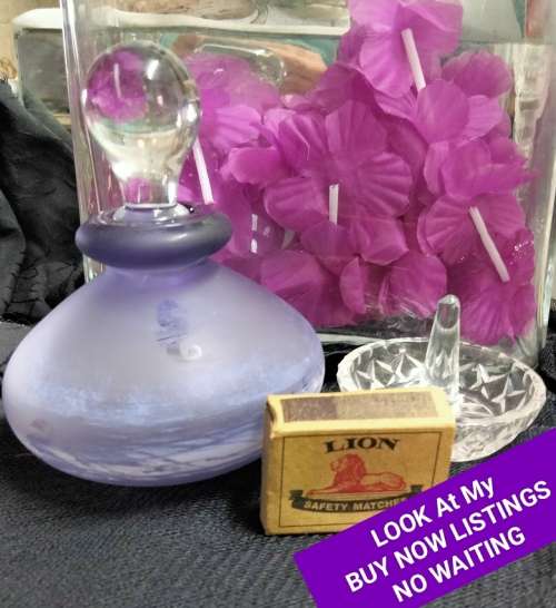 1 Ring Holder Trinket Crystal +1 Amethyst Perfume bottle