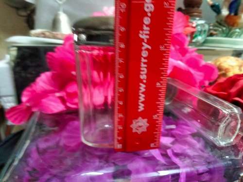 Bottles Glass Beveled-3 Vanity Dressing table decor  *Metal lids LOOK at My BUY NOW items NO WAITING