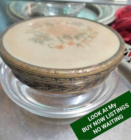 Glass box -1 Vanity Dressing Table decor Lid edge Nielio work LOOK At My BUY NOW LISTINGS NO WAITING