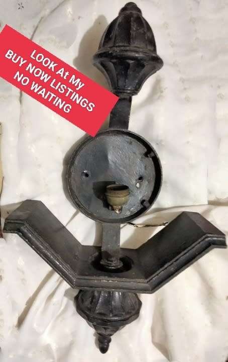 Lamp - Wall ligh fitting - Cast in ITALY NO electrical wiring*LOOK At My BUY NOW LISTINGS NO WAITING