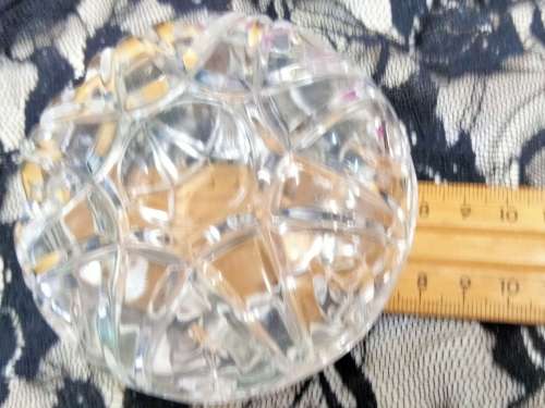 Box glass  Lidded 2 -4 piece Crystal  made in France Bonbon dish trinket butter Pats Candle desert A