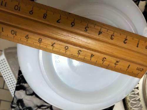 Glass Mixing Bowls 2 -Sunbeam 12 + 22 White Milk Glass Mixing Bowls LOOK At My BUY NOW *NO WAITING