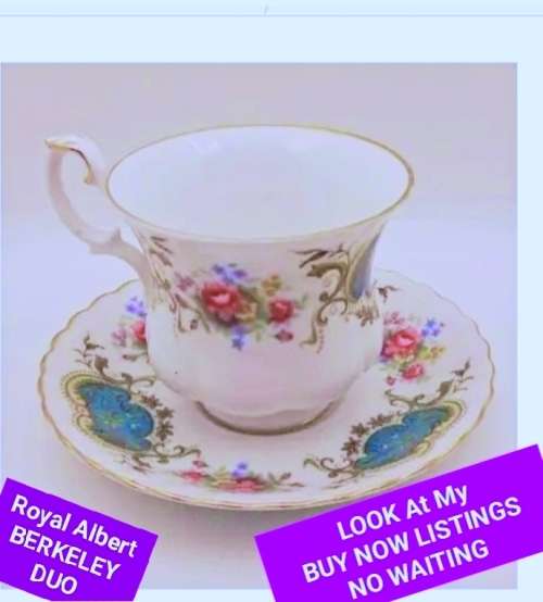 ROYAL ALBERT Berkeley duo - Look at my Buy Now listings No Waiting
