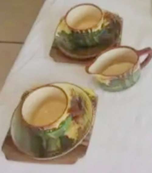 Royal Doulton 2 Trio`s + JUG some damage