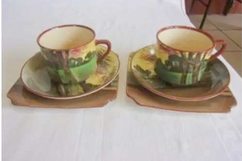 Royal Doulton 2 Trio`s + JUG some damage