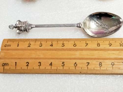 5 Silver Plate Teaspoons SOUVENIR 1 Stonehenge+ 3 Scepter1 Bridge charmLOOK at My BUY NOW*NO WAITING