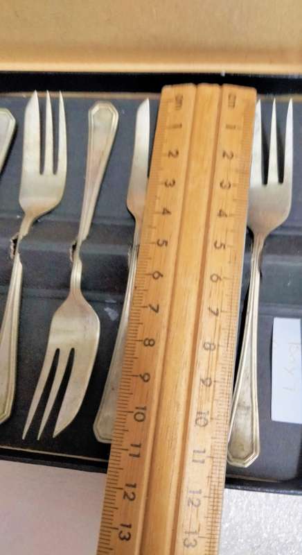 Boxed set  6 Cake Forks EPNS LOOK At My BUY NOW LISTINGS NO WAITING