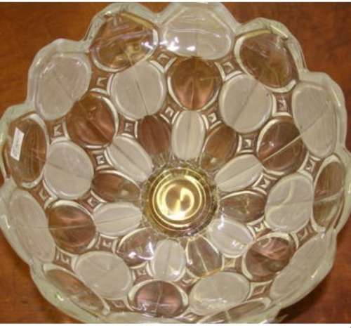 Satin Tulip Vase Clear Frosted*Crystal   !!!!GREAT COUNTRY HOME DECOR!!