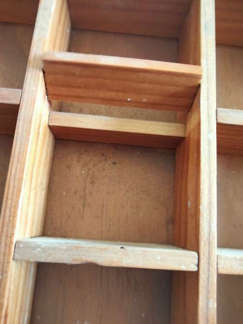 PRINTER TRAY- 30 spaces OLD WOOD SHOWS WARE LOOK At My BUY NOW LISTINGS NO WAITING