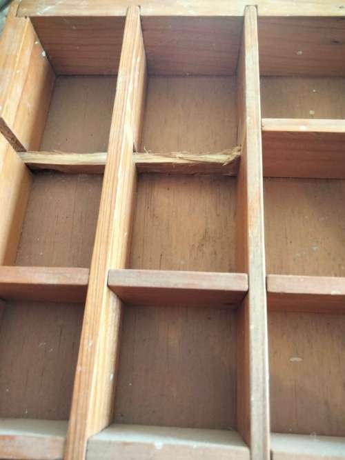 PRINTER TRAY- 30 spaces OLD WOOD SHOWS WARE LOOK At My BUY NOW LISTINGS NO WAITING