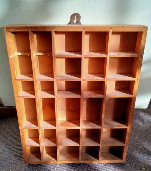 PRINTER TRAY- 30 spaces OLD WOOD SHOWS WARE LOOK At My BUY NOW LISTINGS NO WAITING