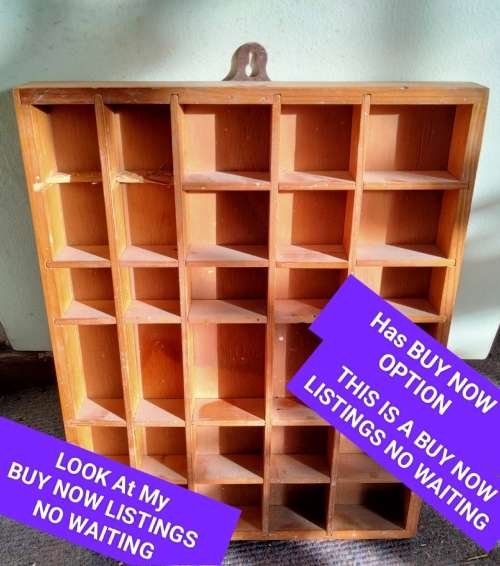 PRINTER TRAY- 30 spaces OLD WOOD SHOWS WARE LOOK At My BUY NOW LISTINGS NO WAITING