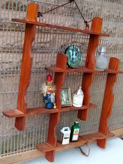 a Whatknot  Vintage Wood shelves Wall hanging  for ornaments Look at my Buy Now listings No Waiting