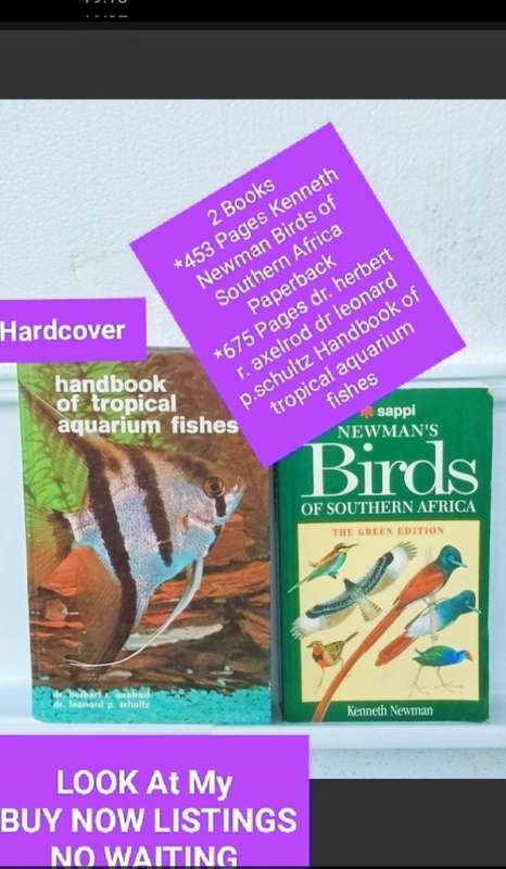 Handbook of tropical aquarium fishes+BIRDS of Southern Africa Pre-owned- LOOK At My BUY NOW NO WAIT