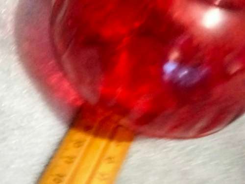 2 RUBY RED Vintage STYLE Modern Glass Decanter+Stoppers from China LOOK At My BUY NOW - NO WAITING