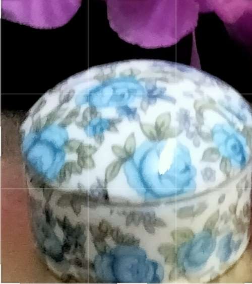 Box Pill  Lidded + Box Trinket no lid Pretty blue flowers  LOOK At My BUY NOW LISTINGS NO WAITING
