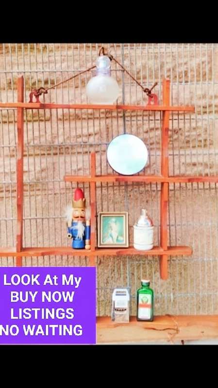 a Whatknot  Vintage Wood shelves Wall hanging  for ornaments Look at my Buy Now listings No Waiting