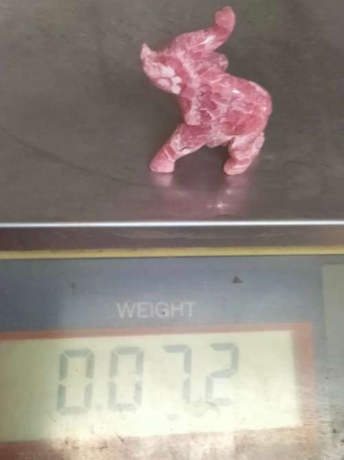 1 Rose Quartz PINK Elephant figurine Small Look at my Buy Now listings No Waiting
