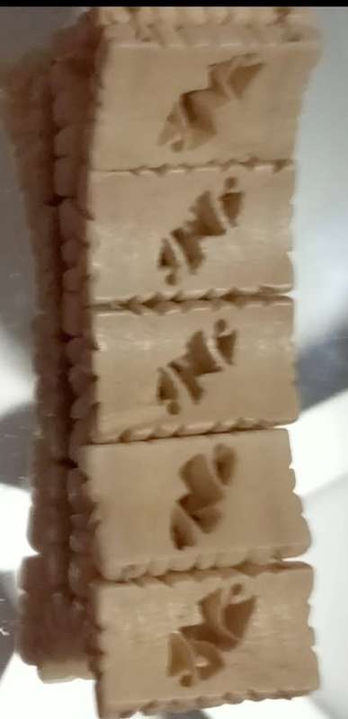 Bracelet Cream Bakelite hard plastic stretch style bracelet look at my Buy Now items No Waiting