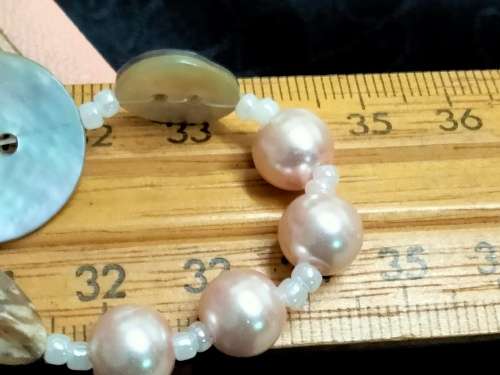 1 big Jewellery Box+2 - 1 Necklace Mother of pearl+ 1 black Crystals Jet