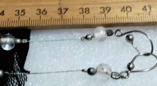 Necklace - Italian glass beads red+clear+frost beads mix shapes +sizes Look At My Buy Now listings