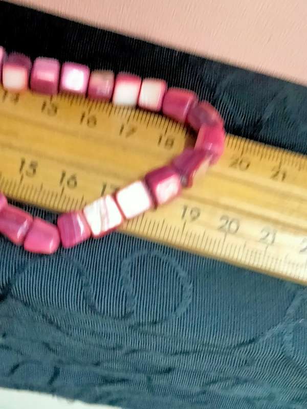 2 Necklaces  -Gemstones Maroon PINK Art deco style Cube Indian Agate sq+I Gold Brown.