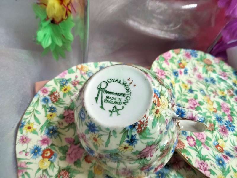 3 Royal Winton KEW Chintz-1 Cup 2 Cake/bread Side plates LOOK At My BUY NOW LISTINGS NO WAITING
